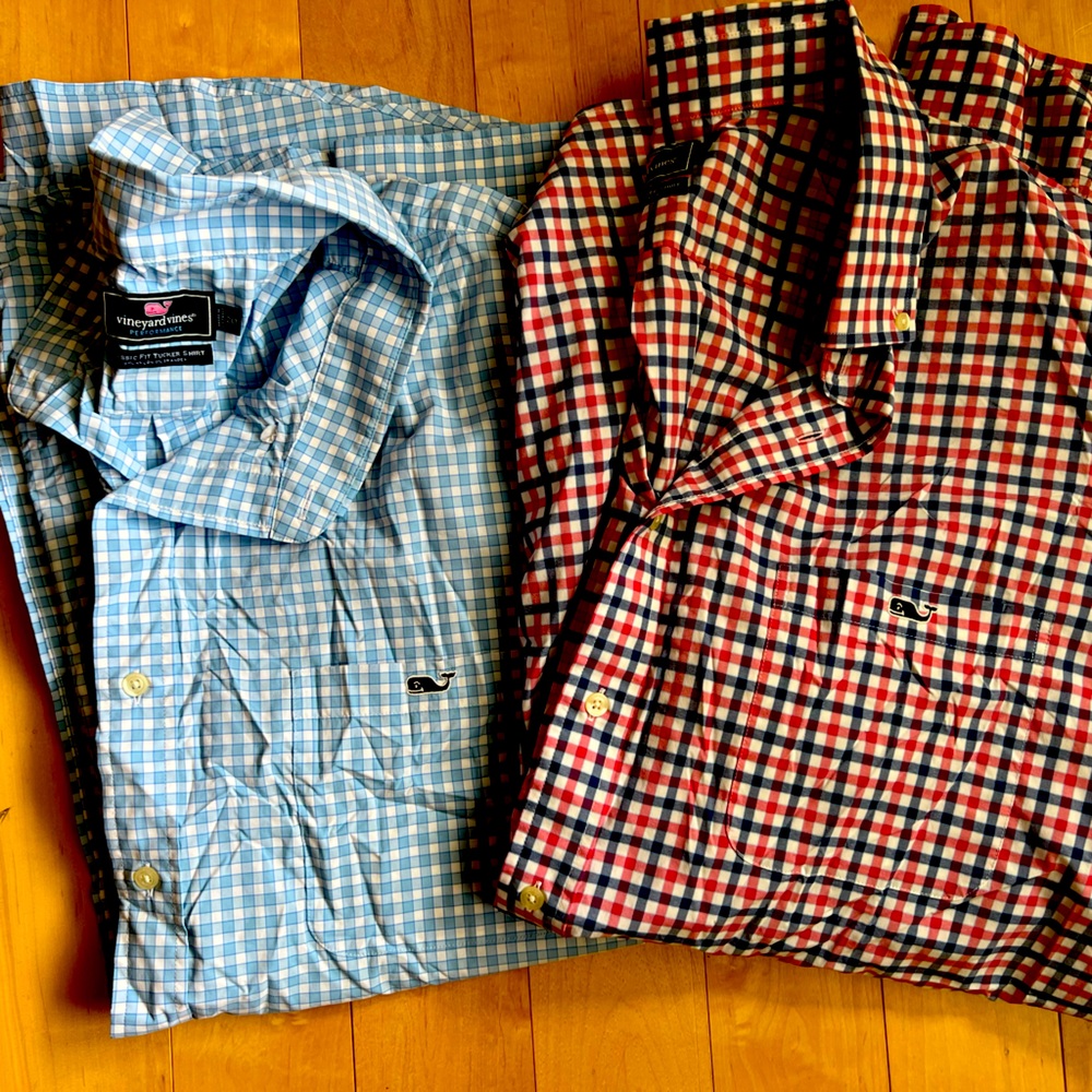 Vineyard Vines lot of 2 Tucker Performance Dress shirts